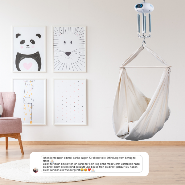 Die swing2sleep ist eine echte „Wunderwiege“ – sagen unsere Kunden