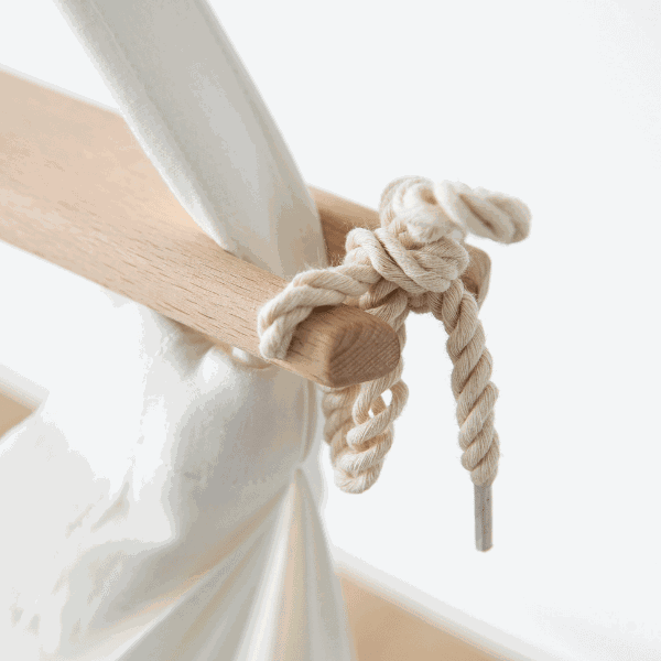 Die Baumwollhängematte cosy2sleep - für unseren Federwiegen Motor von swing2sleep