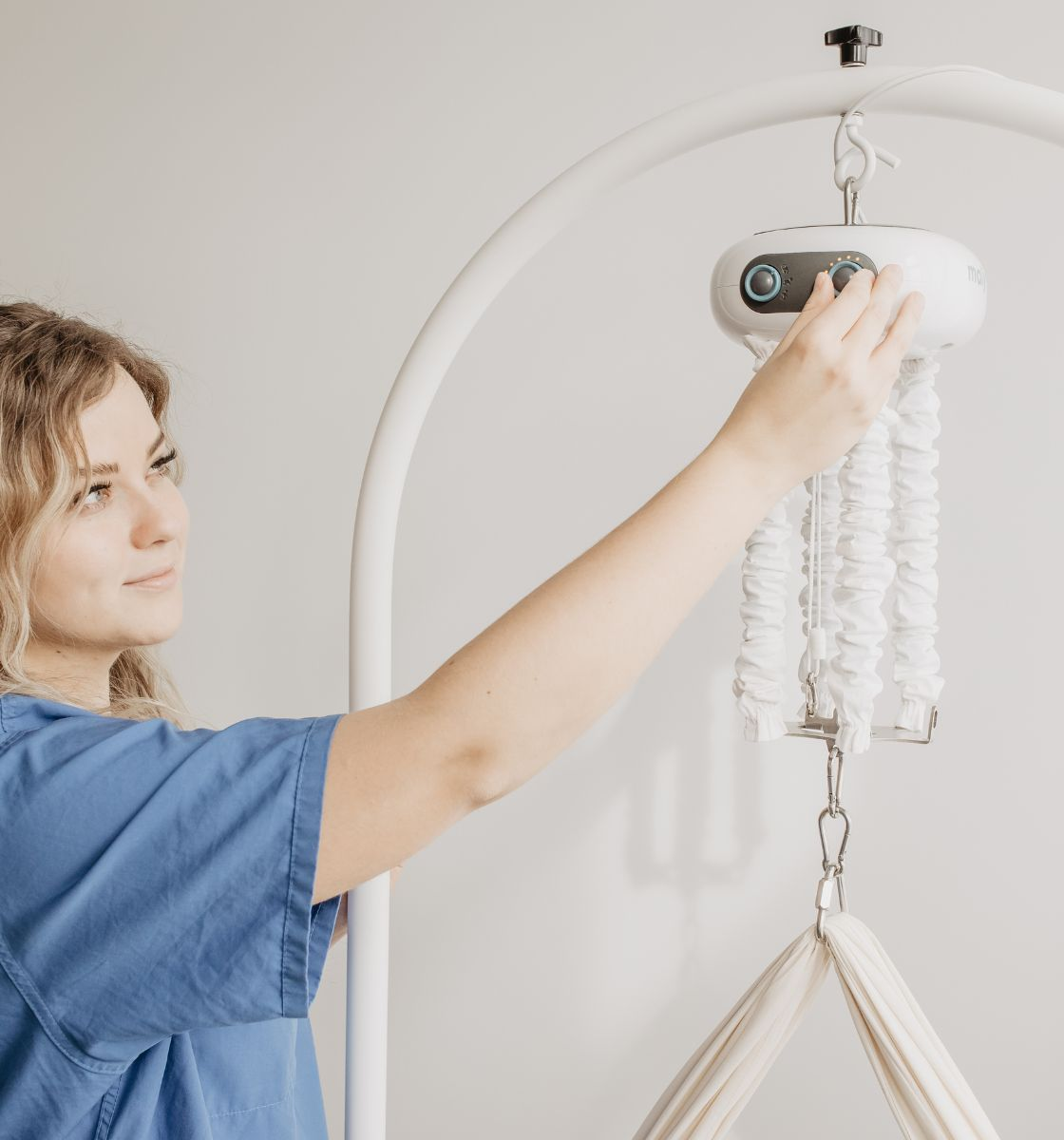 Federwiege mit Motor