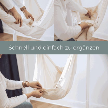 Matratze aus Schafschurwolle für die Federwiege